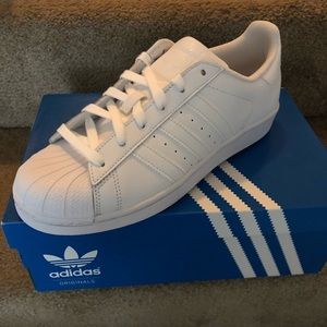 Brand New All White Classic Adidas Sneakers!